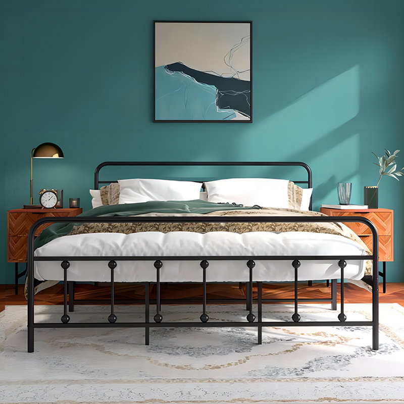 Andover Mills™ Ashburton 40" Standard Modernism Metal Bed Frame with